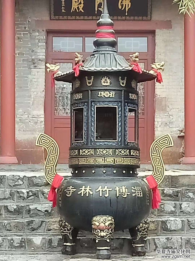 華夏寺廟文化網(wǎng)主編一行參訪山東淄博竹林寺