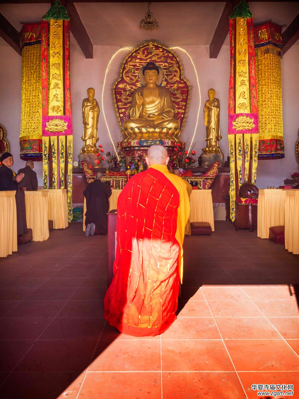 江西于都普照寺新任主持開修法師晉院暨消災(zāi)法會進行中