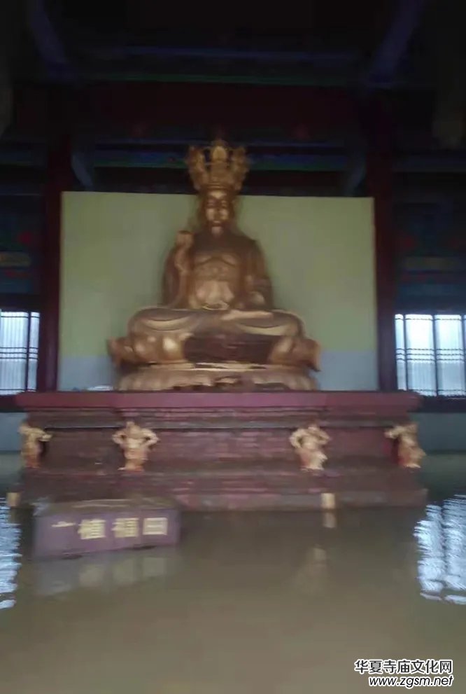 暴雨下的滎陽洞林寺受災實況，千年古剎災后修建迫在眉睫