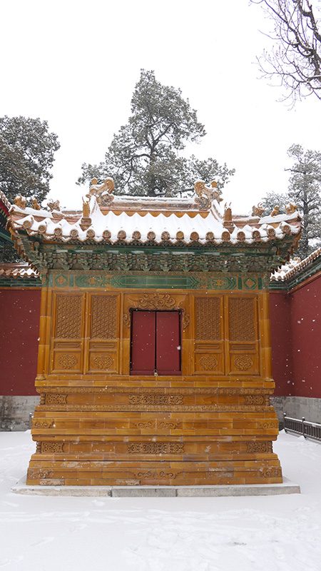 雪中景山公園、故宮