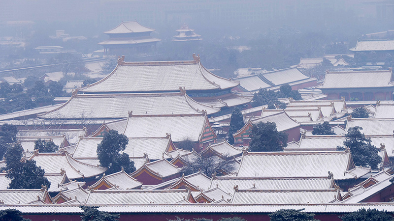 雪中景山公園、故宮——李月攝影