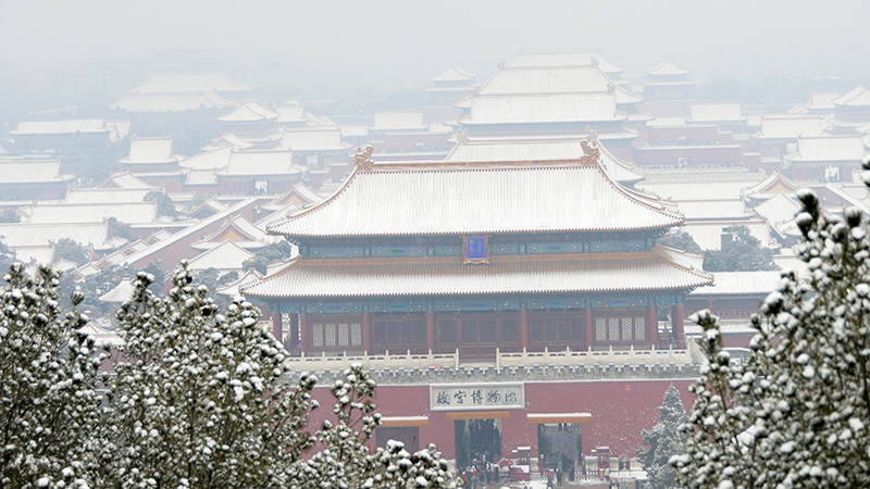 雪中景山公園、故宮——李月攝影