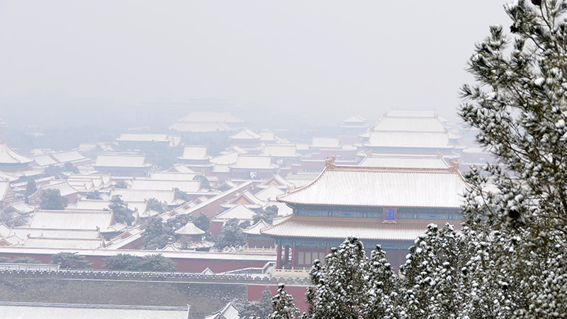 雪中景山公園、故宮——李月攝影