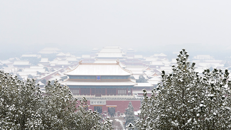 雪中景山公園、故宮——李月攝影