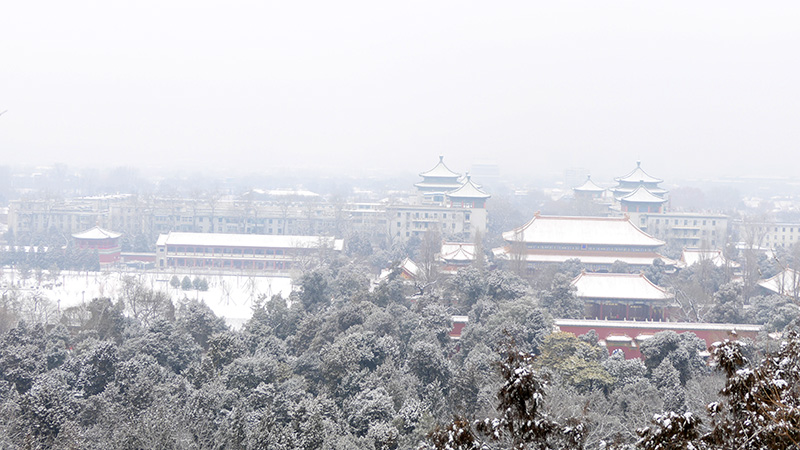 雪中景山公園、故宮——李月攝影