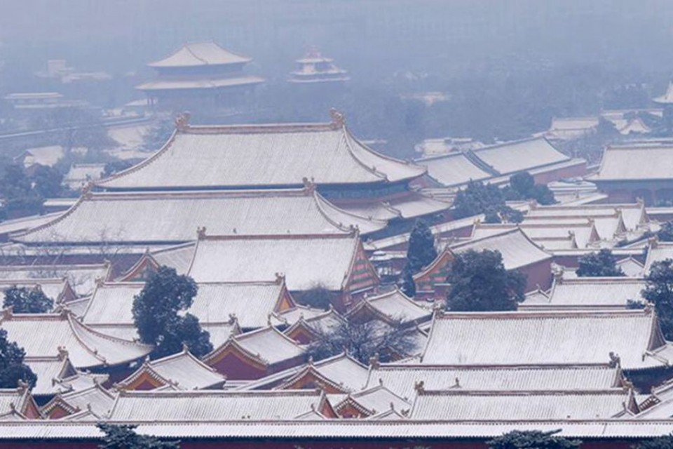 雪中景山公園、故宮——李月攝影