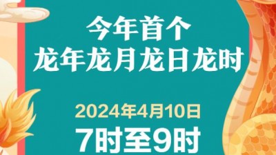 4月10日迎來今年首個“龍年龍月龍日龍時”